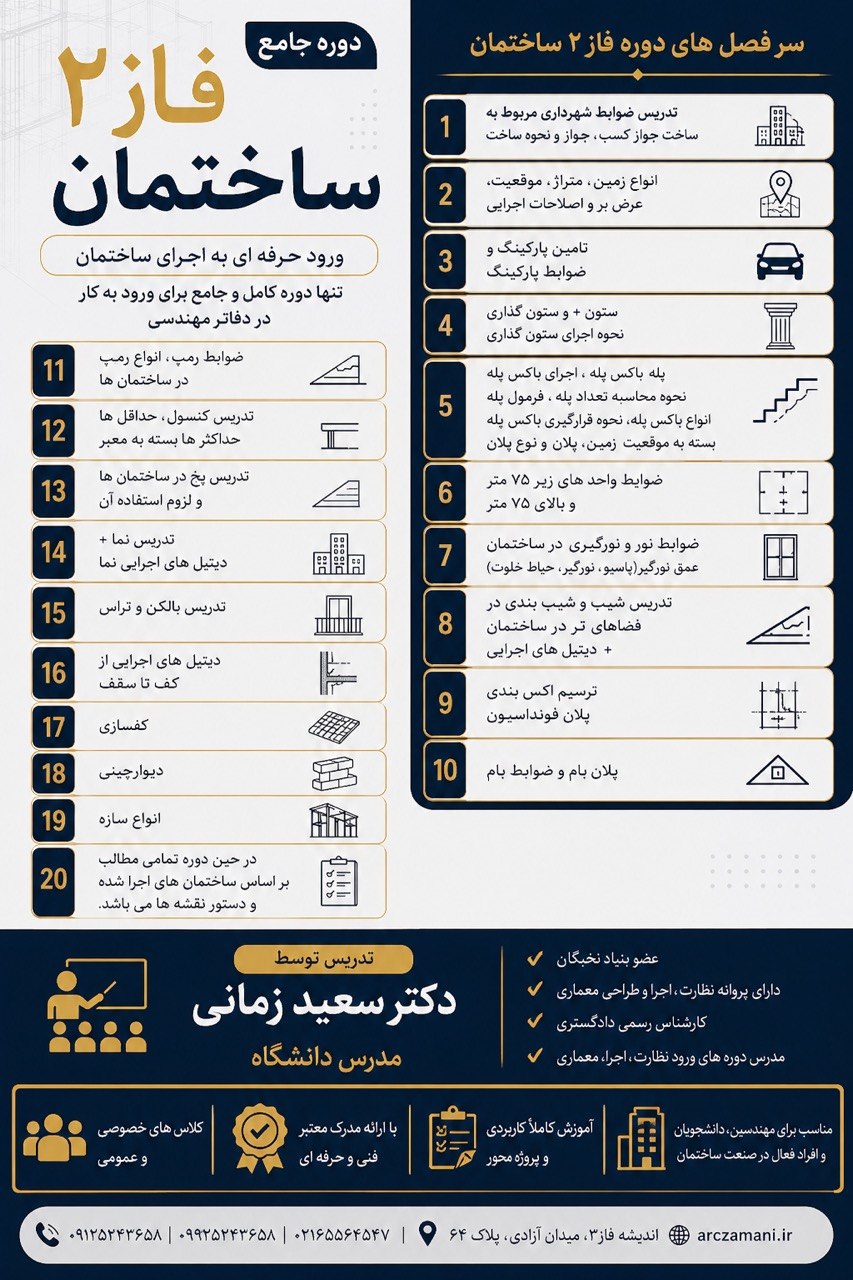 دوره جامع فاز2 در معماری
